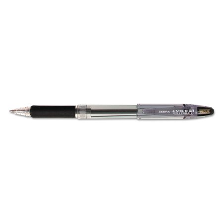 ZEBRA PEN Roller Ball Gel Pen, Black, Medium, PK24 14410
